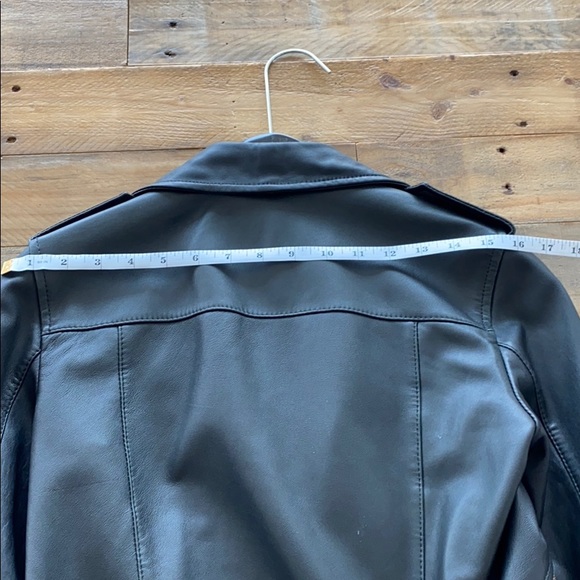 SOLD!! All Saints BALFERN LEATHER BIKER JACKET US4 - Picture 10 of 12